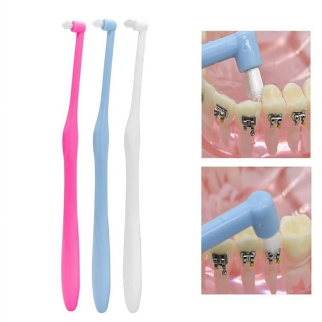 3 Pieces Tuft Toothbrush Tufted Brush End Tufted Tapered Trimming Toothbrush Soft Trimming Toothbrush Single Compact Interdental Brush For Detail Cleaning