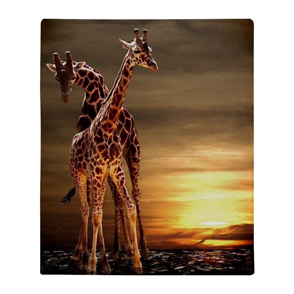 CafePress Giraffes Throw Blanket Soft Fleece Throw Blanket, 50"x60