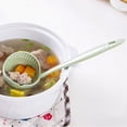 thumbnail image 2 of Mashaouyo Clearance Cooking Utensils Wheat Straw Two In One Household Kitchen Soup Spoon Long Hled Coler Filter Mesh Cutlery Hotpot Spoon Restaurant Fishing Spoon, 2 of 4