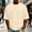 Khaki, variant on COSFO Cotton T Shirts for Men Solid Workout Short Sleeve Shirt Classic Fit Solid Crew Neck Casual Pullover Tops