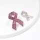 thumbnail image 3 of Broche de cinta rosa para mujer, para concienciación sobre el cáncer de mama, broche completo de diamantes de imitación, joyería de moda cuidadosa, Joya, 3 of 5