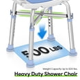 thumbnail image 4 of Silla de ducha Delog Heavy Duty de 227 kg, apta para la FSA/HSA, 4 of 7