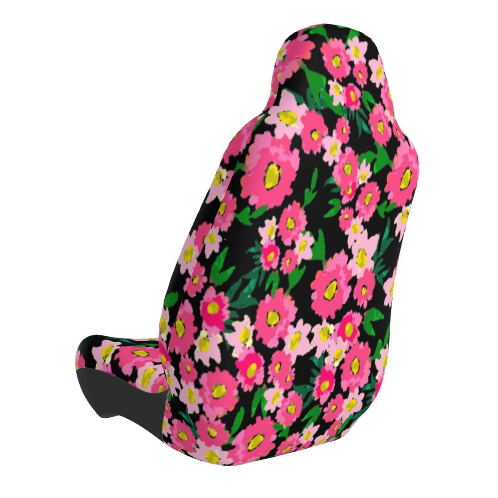 Naloa Blooming Meadow Car Seat Covers Universal Front Seat Coves for Car Accessories ,Padded Car Covers for Automotive, SUV, Truck, and Van