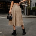 thumbnail image 6 of Summer Dresses for Women Womens Summer Fashion Solid Color Loose Irregular Elastic Waist Skirt, 6 of 8