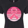 thumbnail image 4 of Inktastic Breast Cancer Pink Ribbon Retro Women's T-Shirt, 4 of 5