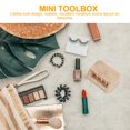thumbnail image 4 of Minkissy 2Pcs Small Tool Chest Miniature Tool Box Chocolate Wooden For Mini House Layout Design Hobbyists, 4 of 5