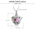 thumbnail image 2 of Hummingbird Urn Necklace for Ashes with Crystal Cremation Jewelry w/Funnel Filler Keepsake Memory Jewelry for Women Memorial Keepsake Necklace of Loved One, 2 of 8