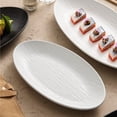 thumbnail image 4 of Plates Home Steamed Fish Plates, Ceramic Tableware, Hotel Restaurant Commercial Creative Oval Dishes Dishes(A,Small), 4 of 7