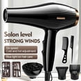 thumbnail image 4 of 6 In 1 High-Powered Low Noise Hair Dryer Powerful Fast Dry Hot Cold Wind Hair Dryer For Home Travel Hair Styling, 4 of 5