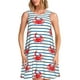 thumbnail image 1 of Disketp Cute Red Crabs With Nautical para Vestido sin Mangas para Mujeres, Vestidos de Verano para Mujeres, Casual y Holgado para la Playa, 1 of 7