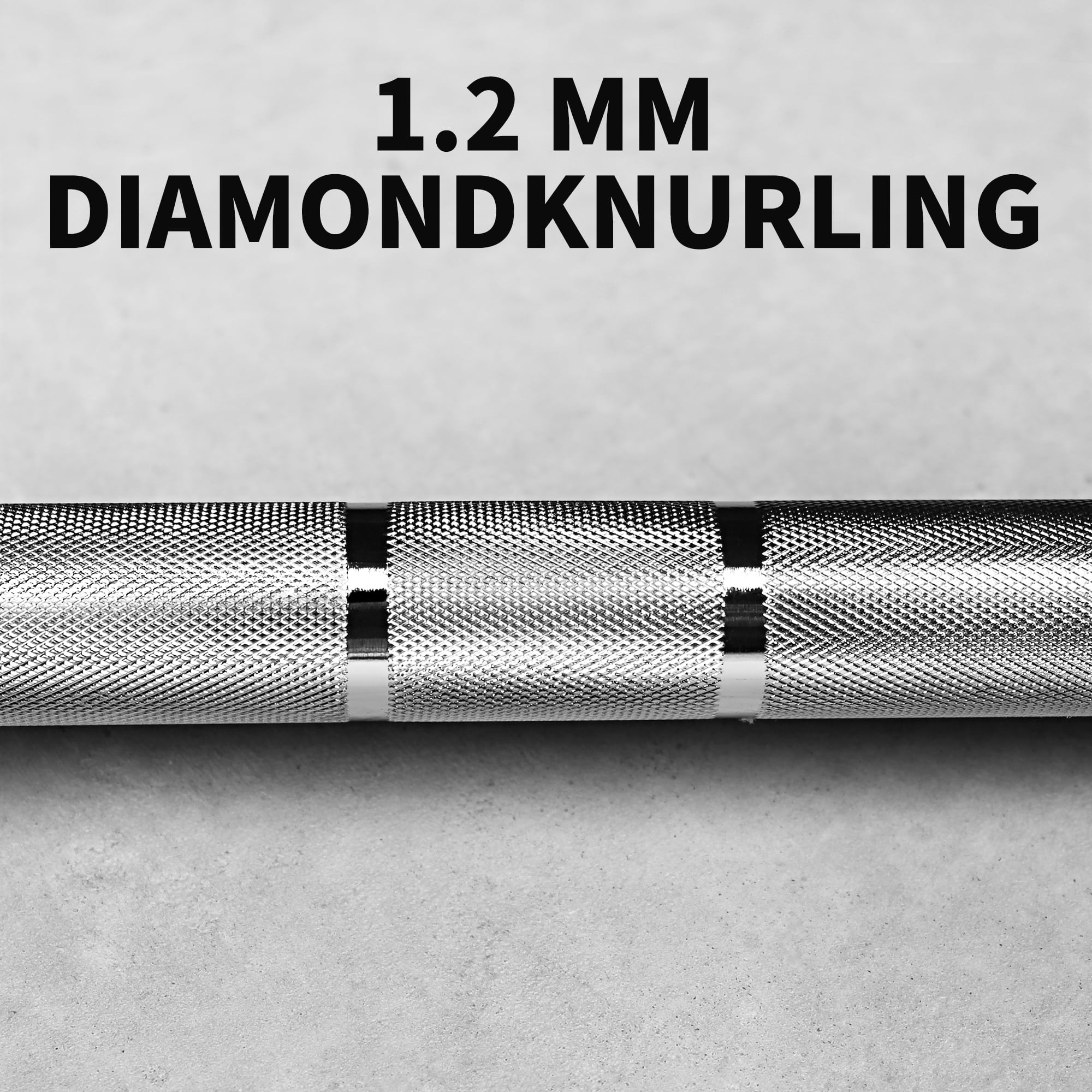 XPRT Fitness 20 KG Chrome Barbell 86 In. Bar -2 In. Olympic Plates 28 mm, 1000 lb. Capacity