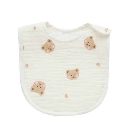 

HOTYA Cotton Bib Soft Floral Burp Cloth Drool Bib Baby Soother Teething Towel Unisex