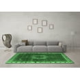 thumbnail image 3 of Ahgly Company Indoor Rectangle Oriental Emerald Green Industrial Area Rugs, 4' x 6', 3 of 4