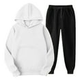 thumbnail image 1 of Puntoco - Blusa con capucha para mujer, manga larga, sudadera, pantalones cortos, conjuntos de traje casual Puntoco Puntoco-3393, 1 of 4