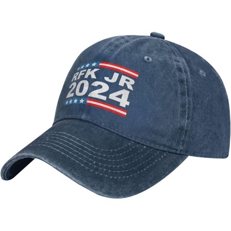 RFK Robert F Kennedy Jr for President 2024-Hat Snapback Baseball Cap Men Women Adjustable Trucker Hat Golf Hats Black