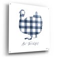 thumbnail image 2 of Epic Art 'Be Thankful Turkey' by Imperfect Dust, Acrylic Glass Wall Art, 36"x36", 2 of 8