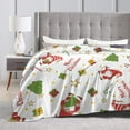 thumbnail image 4 of ZICANCN Throw Blanket Christmas Cute Tree Snowman , Couch Ultra Soft Micro Fleece Sofa Bed Camping Travel Blanket for Adults, 80"x60", 4 of 8