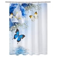 thumbnail image 1 of Agiferg Printed Shower Curtain Polyester Waterproof And Mildew-proof Bathroom Waterproof And Mildew-proof Partition Curtain 150X180CM, 1 of 3