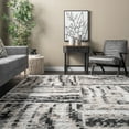 thumbnail image 5 of nuLOOM Nicolette Abstract Tile Soft Shag Fringe Area Rug, 4' x 6', Nicolette Beige, 5 of 5