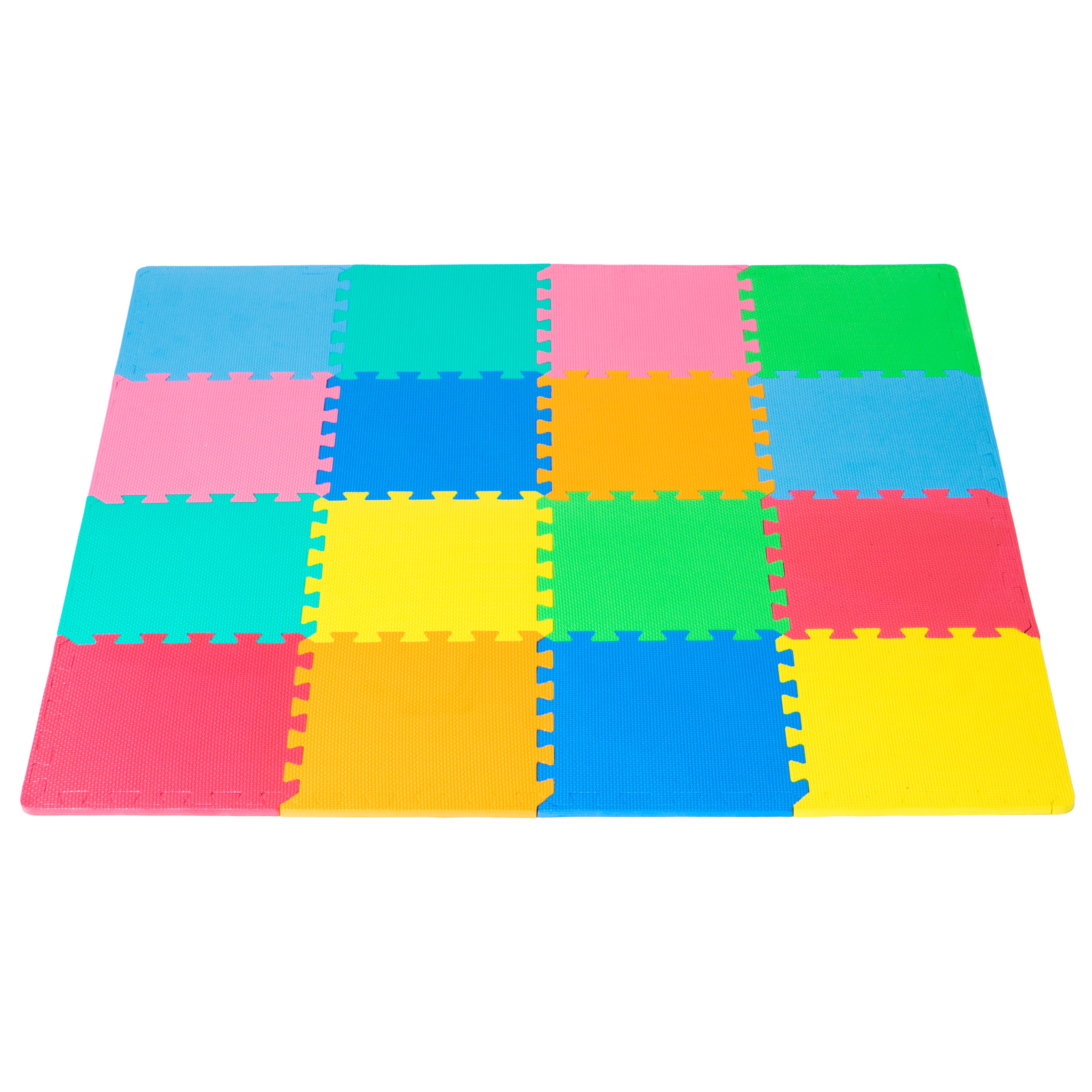 FlooringInc Rainbow Colored Foam Tile Playmats 2ft x 2ft 