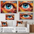 thumbnail image 4 of Designart "Colorful Eye Pop Art painting" Modern Floater Framed Canvas Print, 4 of 7