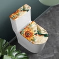 thumbnail image 2 of HELLHERO Sunflower Hummingbird Polyester Bathroom Toilet Cozy Set for Bathroom Home Holiday Toilet Lid Dust Cover Set with Soft Pack of 2, 2 of 4