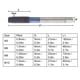 thumbnail image 2 of Thread Tap Nano Blue Coating Tungsten Steel Metric Straight Handle Machine Tapping ToolM8, 2 of 4