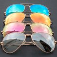 thumbnail image 6 of JETPAL Premium Classic Aviator UV400 Sunglasses w Flash Mirror Lenses - Polarized Mirror Blue Lens on Gold Flex Arm Frame, 6 of 6