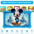 thumbnail image 5 of Thunrlge Kids Tablet, 7-Inch Kids Tablet, Android Tablet, 3+5 RAM 64GB ROM (TF CARD 256GB) Google Certified, Kids Software Pre-Installed, WiFi, Shockproof Case, Gift for kids, (Blue), 5 of 10