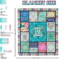 thumbnail image 5 of 21st Birthday Gifts for Her, Gifts for 21st Birthday Female, 21 Year Old Birthday Gifts for Her, 21st Birthday Decorations, 21st Birthday Gift Ideas Soft Flannel Throw Blanket 60"X50", 5 of 6