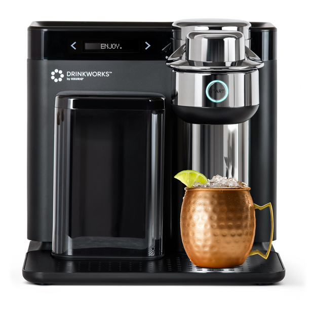 Drinkworks Home Bar By Keurig, Drink Maker, Brews Wine, Cider, Beer, and Mixes Cocktails, Pods Sold Separately, Black