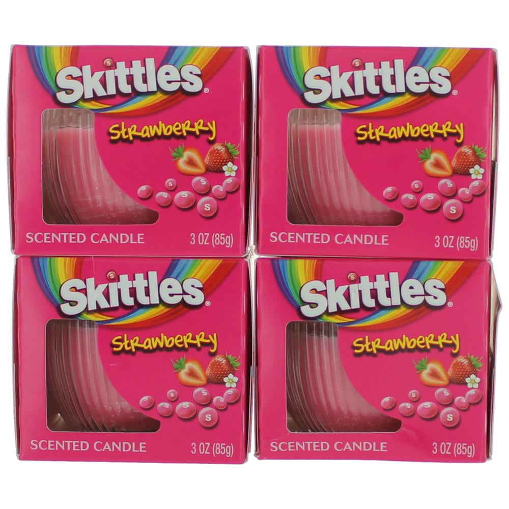 Skittles Scented Candle 8 Pack of 3 oz Jars Strawberry 