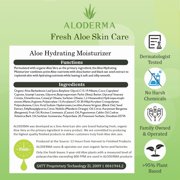 Aloderma Aloe Hydrating Face Moisturizer with 71% Organic Aloe Vera - Face Lotion for Women & Men with Hyaluronic Acid for Soft, Nourished Skin, Oil Free Moisturizer for Face, Facial Moisturizer