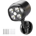 thumbnail image 1 of Luz exterior con sensor de movimiento, foco LED impermeable Ip65, negro, 1 of 5