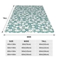thumbnail image 3 of Fuzoiu Gouache Flowers Print Ultra-Soft Micro Fleece Blanket,All Seasons Flannel Throw, Lightweight Blanket for Bed, Sofa, Couch, Movie Night, Camping, and Travel-50"x40", 3 of 7