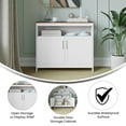 thumbnail image 3 of Flash Furniture Mayfield Classic Buffet and Sideboard with Storage White/Walnut (NANB23108WHWAL), 3 of 9