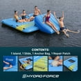 thumbnail image 5 of Bestway Hydro Force Summer Slide 5 Person Inflatable Activity Island, Blue, 5 of 13