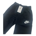 thumbnail image 4 of Nike Boys NSW Club Jogger Fleece Pant, Black/Black/White, Medium, 4 of 5