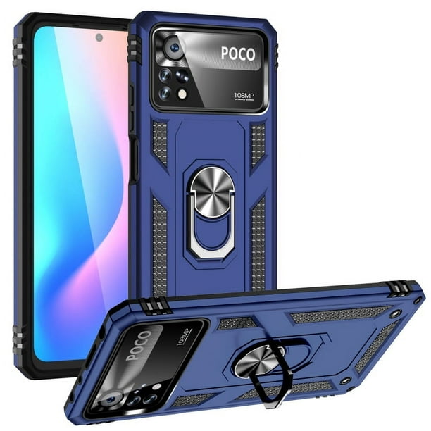 Funda de teléfono para Xiaomi Poco X4 Pro 5G de Uso Rudo Shockproof + Cristal 9D