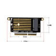 thumbnail image 4 of 5X A1708 SSD Adapter NVMe PCI Express PCIE to NGFF M2 SSD Adapter Card M.2 SSD Retina 13 Inch A1708, 4 of 6