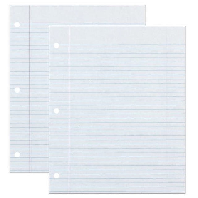 Dixon Ticonderoga PAC2417-2 Recycled Filler Paper Wht 500 Sheets 0.28 in. Ruled - 2 per Pack