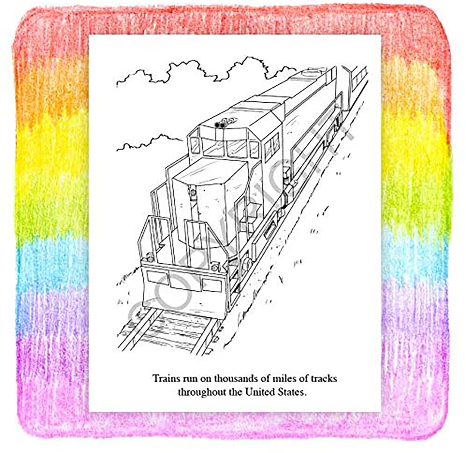 ZoCo: 25 Pack - Railroad Safety Kid's Coloring & Activity Books