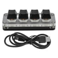 thumbnail image 2 of Mini Clavier Mécanique, Mini Clavier de Jeu 4 Touches Mini Clavier Fiabilité Exceptionnelle, 2 of 9