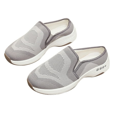 

Vedolay Women Cute Sneakers Women s Walking Shoes Lightweight Slip on Breathable Mesh Comfortable Sneakers White 6