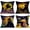 Happy Halloween Purple Black, variant on Set of 4 Basketball Throw Pillow Covers with Vintage Basketball Hoop Decorative Square Pillow Cases Encourage Dream Theme Home Outdoor Decorative Pillows Cushion Cover Men Gifts
