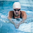 thumbnail image 2 of Shisuyan unisex polyester swimming cap Swimming Hat PU Waterproof 1Pack, 2 of 8