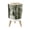Color 3, variant on Small Trash Can with Lid Weathered Corrugated Metal Rust Blue Patina 1.8 Gallon Dog Proof Trash Can Round Garbage Can Waste Bin Wastebasket for Bathroom Bedroom Living Room