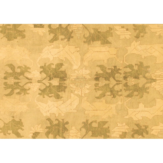 Ahgly Company Indoor Rectangle Abstract Brown Modern Area Rugs, 5' x 7'