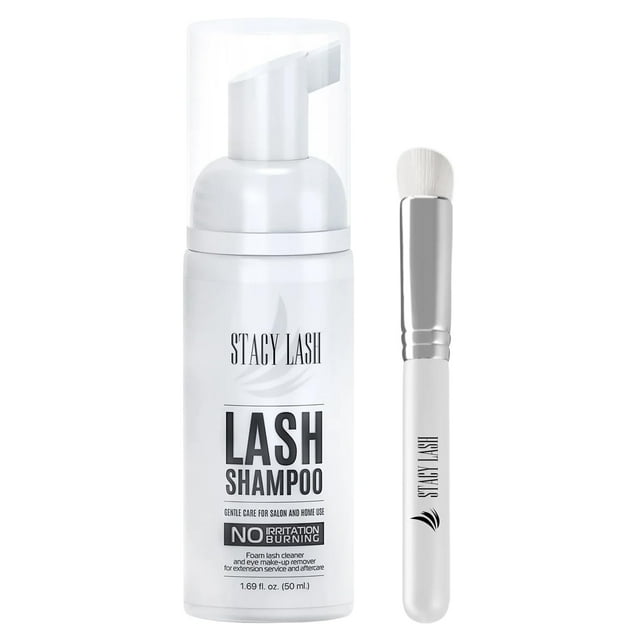 Champú para extensiones de pestañas STACY LASH 50 ml con brocha