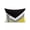 Yellow, variant on 1 Pack Outdoor Throw Pillow, Abstract Blue Black Waterproof Pillow with Insert Included, Modern Geometric Color Blocks Decorative Accent Cushion Sofa Pillows for Patio Porch, 16 x 16 In